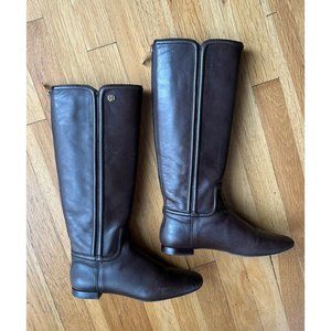 Tory Burch Size 7.5 M Coconut Brown Irene Equestrian Riding Boots